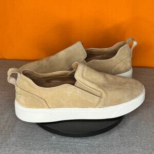 Vionic Kimmie Slip On Shoe Platform Boat Shoe Suede Sand Tan Size 9 EU 40